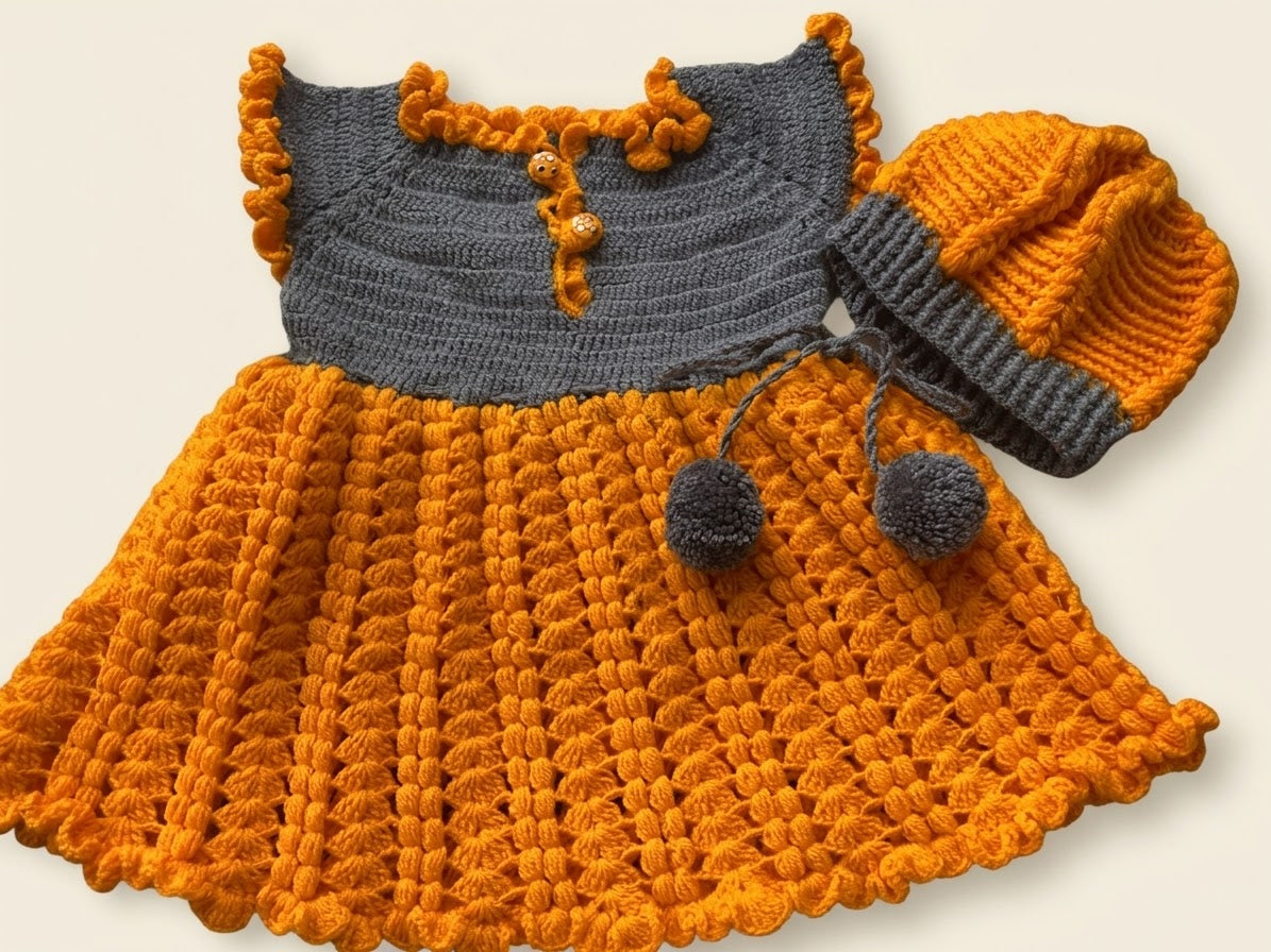 Crochet Baby Dress Baby Dress Set