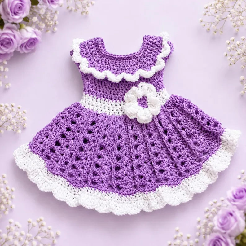 Crochet Baby Dress Baby Dress Set